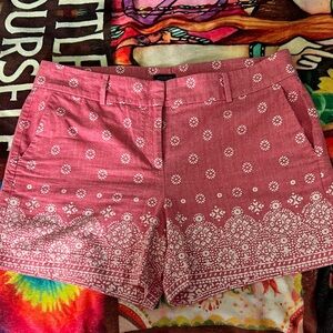 Ann Taylor Pink Floral Women Shorts